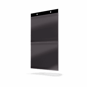 Porta cartaz vertical com ilhós
(com ou sem divisória)